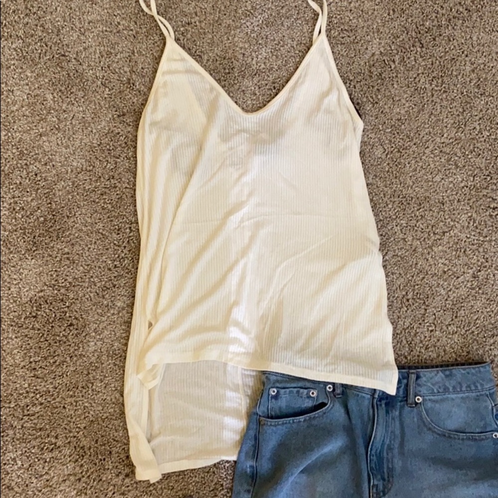 White tank top